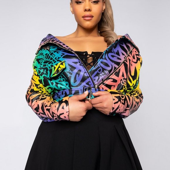 AZALEA WANG Jackets & Blazers - PLUS AZALEA WANG MOTO JACKET